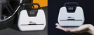 MBG line® Air Pump Car 1866 - Compresor de coche 12 V con pantalla digital, luz LED y juego de adaptadores