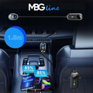 MBG Line® C79ADC MAX – Multi-Port Car Charger with Voltmeter and Fast Charging QC3.0 + PD30W