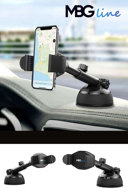 MBG line® HC33 - Support de voiture avec chargeur sans fil pour téléphones de 55 à 88 mm de largeur
