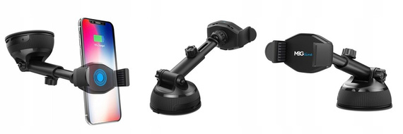 MBG line® HC33 - Support de voiture avec chargeur sans fil pour téléphones de 55 à 88 mm de largeur