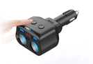 MBG line® HC69PD - Zigarettenanzünder-Verteiler mit Voltmeter und Ladegerät 2 x USB QC3.0