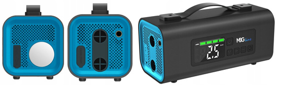 MBG Line® 811 Power – Avviatore multifunzione con compressore, pompa ad aria, torcia e powerbank PD30W