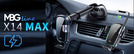 MBG line® X14 MAX - Handyhalterung fürs Auto mit kabellosem Ladegerät für Telefone von 4,7 bis 6,9 Zoll