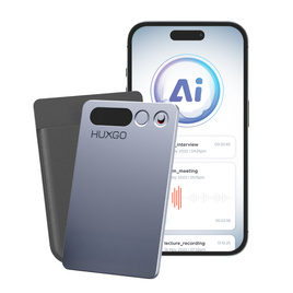 HUXGO® FW920E – Enregistreur vocal intelligent IA avec transcription et traduction en temps réel