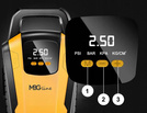 MBG line® Air Pump Car 3650 - Autokompressor 12 V mit digitaler Anzeige und LED-Licht