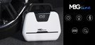 MBG line® Air Pump Car 1866 - Autokompressor 12 V mit digitaler Anzeige, LED-Licht und Adapter-Set