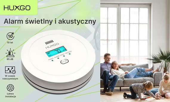 HUXGO® HXAC01 - Carbon Monoxide Sensor - CO Detector