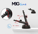 MBG line® HC33 - Supporto per auto con caricatore wireless per telefoni larghi da 55 a 88 mm