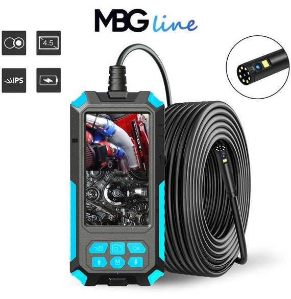 MBG line® P50 - Telecamera di ispezione con doppio obiettivo 1080p Full HD - Cavo HD da 5 m