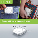 HUXGO® Mag-Safe Ladestation für Handy, iPhone und Smartwatch, kabelloses Ladegerät, 3-in-1 faltbare magnetische, tragbare Ladestation mit Überladeschutz - BY-MF82_W Weiß