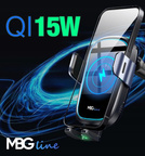 MBG line® X14 MAX - Handyhalterung fürs Auto mit kabellosem Ladegerät für Telefone von 4,7 bis 6,9 Zoll