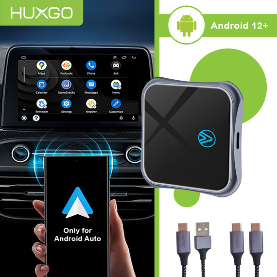 HUXGO® Adattatore wireless Android Auto compatibile con smartphone Android BY963A/A