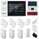 HUXGO® HXA007 - Wireless security system WiFi + GSM with 7x Motion Detector & 7x Door / window sensor with Wireless Siren | Home Alarm System SET with App TUYA