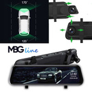 MBG line® HS900 Pro - Grabadora de espejo retrovisor para coche - Cámara de aparcamiento Pro en carretera 2K + FHD