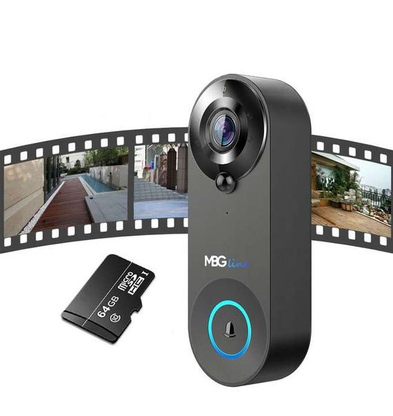 MBG line® SF W3 Noir - Interphone vidéo avec capteur PIR - Compatible avec l'application TUYA